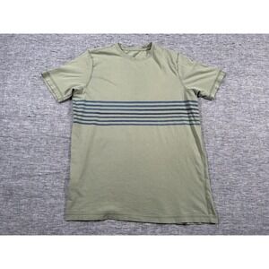 Tommy Bahama Relax Shirt Mens Small Green Blue Stripes Island Modern Fit